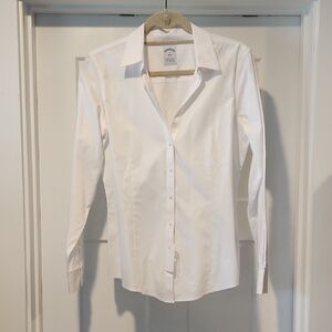 Brooks Brothers White Fitted Shirt